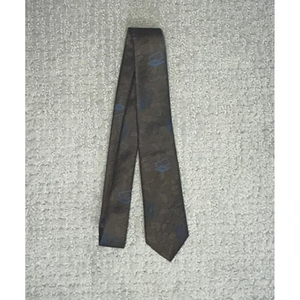 Vintage Sergio Valente Men's Silk Slim Tie Never Worn Made In USA
